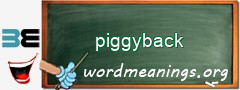 WordMeaning blackboard for piggyback